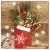 Karácsony Glove Full of Xmas szalvéta 20 db-os 33x33 cm