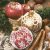 Karácsony Lace Red&Gold Baubles szalvéta 20 db-os 33x33 cm