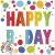 Happy Birthday Dots szalvéta 20 db-os 33x33 cm