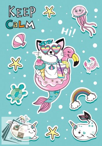 Állatos Cat Vibes A/4 gumis mappa