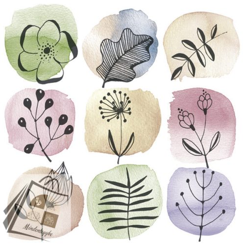 Virág Flora Stamps szalvéta 20 db-os 33x33 cm