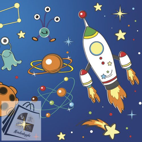 Űr Rockets&Aliens szalvéta 20 db-os 33x33 cm