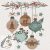 Karácsony Graphic Eco Baubles szalvéta 20 db-os 33x33 cm