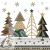 Karácsony Graphic Trees szalvéta 20 db-os 33x33 cm