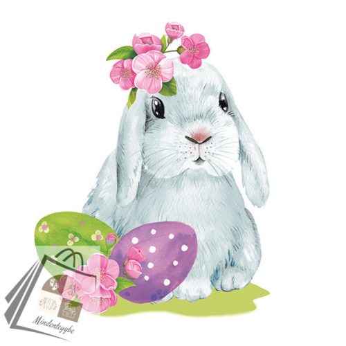 Húsvét Watercolour Bunny szalvéta 20 db-os 25x25 cm