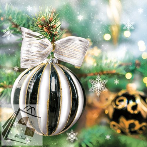 Karácsony Bauble on Spruce szalvéta 20 db-os 33x33 cm