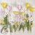 Tulipán Spring Flowers szalvéta 20 db-os 33x33 cm