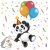 Állatos Funny Panda szalvéta 20 db-os 33x33 cm