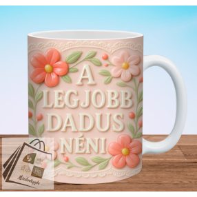 A Legjobb Dadus néni 3D hatású bögre
