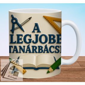 A Legjobb Tanár bácsi 3D hatású bögre