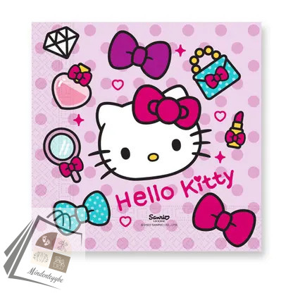 Hello Kitty Fashion szalvéta 20 db-os 33x33 cm