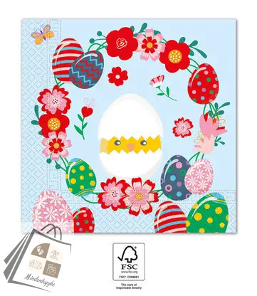 Húsvét Funny szalvéta 20 db-os 33x33 cm FSC