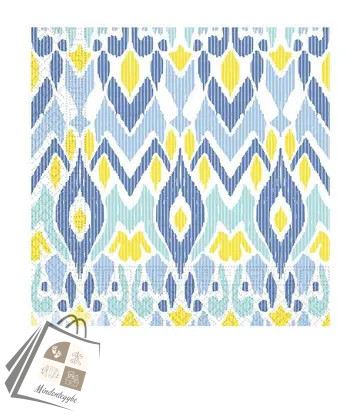 Színes Ethnic szalvéta 20 db-os 33x33 cm FSC