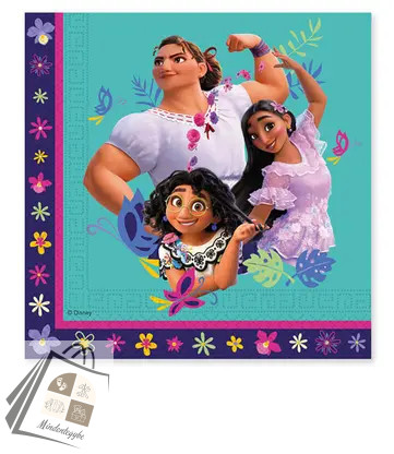 Disney Encanto Flower szalvéta 20 db-os 33x33 cm FSC