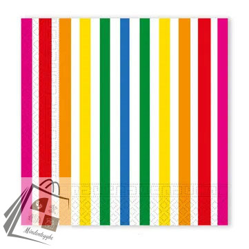 Színes Bright Colors szalvéta 20 db-os 33x33 cm FSC