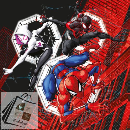 Pókember World of Webs szalvéta 20 db-os 33x33 cm FSC