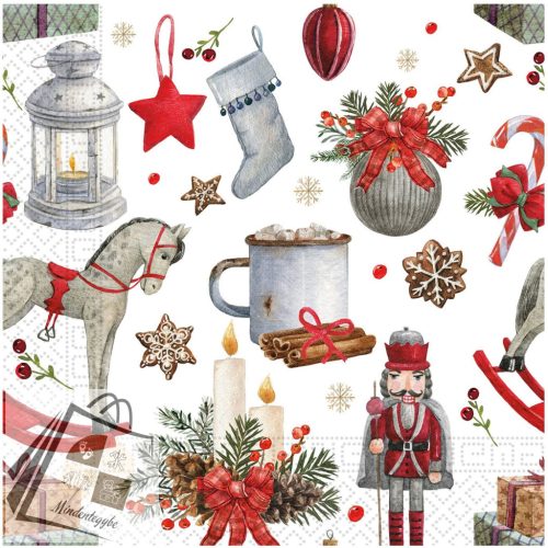 Karácsony Decorations szalvéta 20 db-os 33x33 cm FSC